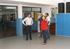 El Intendente supervisó la obra de pintura en la escuela Carolina T. García