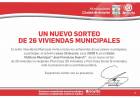 Un nuevo sorteo  de 26 nuevas viviendas municipales