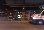 ACCIDENTE CON DAÑOS MATERIALES : UN AUTO TUMBO. 
