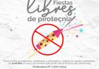 Se recuerda la prohibición del uso y comercialización de pirotecnia.