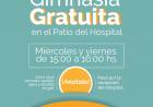GIMNASIA GRATUITA EN EL PATIO DEL HOSPITAL