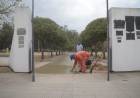 TRABAJOS EN EL CEMENTERIO MUNICIPAL: SE REALIZA UN NUEVO PISO EN EL ACCESO Y OTRAS MEJORAS