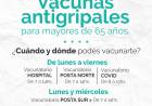 VACUNAS ANTIGRIPALES PARA MAYORES DE 65 AÑOS DISPONIBLES