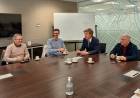EN BUSCA DE FINANCIAMIENTO PARA LA OBRA DE GAS Y CLOACAS EL INTENDENTE BENEDETTI Y EL PRESIDENTE DE CESPAL SE REÚNEN CON AUTORIDADES DE BANCOR