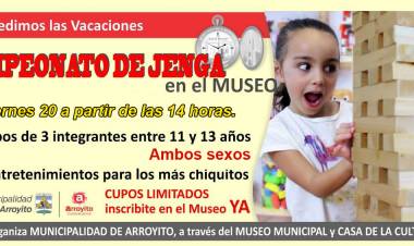 Campeonato de Jenga en el Museo