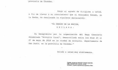 SALUDO DE LA VICE- PRESIDENTE DE LA NACIÓN GABRIELA MICHETTI