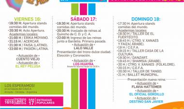 5° Edición de la Fiesta Provincial de la Dulce ciudad del País