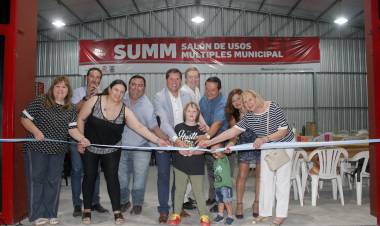 Se inauguró el SU.M.M.  Salón de Uso Múltiple Municipal   del Paraje la Curva