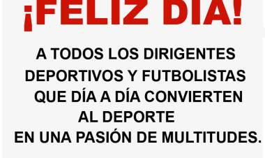 14 de mayo día del Dirigente Deportivo y del Futbolista