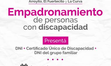 Empadronamiento de Personas con Discapacidad