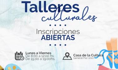 Inscripciones abiertas para los Talleres de Casa de la Cultura