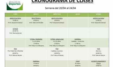 El Polideportivo Municipal ofrece clases virtuales para moverte en casa