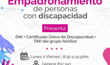 EMPADRONAMIENTO DE PERSONAS CON DISCAPACIDAD