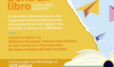 CAMPAÑA SOLIDARIA: DONÁ UN LIBRO. ¡LEER ABRE PUERTAS!