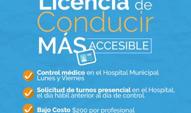 EL MUNICIPIO CUENTA CON PROFESIONALES DE LA SALUD EN EL HOSPITAL PARA EL TRÁMITE DE LICENCIA DE CONDUCIR