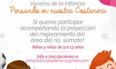 CONVOCAMOS A LOS NIÑOS Y NIÑAS A PROYECTAR EL BALNEARIO DE NUESTRA CIUDAD