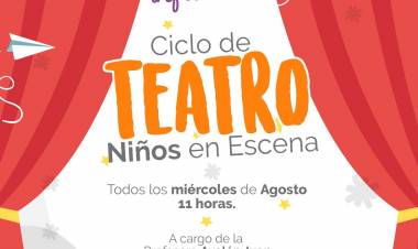 EN EL MES DE LAS INFANCIAS, CICLO DE TEATRO: NIÑOS EN ESCENA!