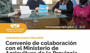 FIRMA DEL CONVENIO CON EL MINISTERIO DE AGRICULTURA DE LA PROVINCIA