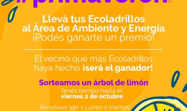 #PRIMAVERÓN: SÚPER SORTEO PARA LOS VECINOS QUÉ MÁS ECOLADRILLOS HAYAN HECHO