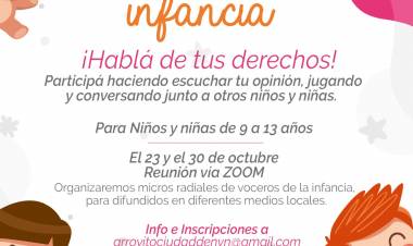 VOCEROS DE LA INFANCIA: CONVOCAMOS A TODOS LOS CHICOS A HABLAR DE SUS DERECHOS