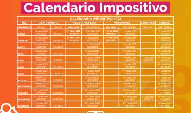 CALENDARIO IMPOSITIVO 2023