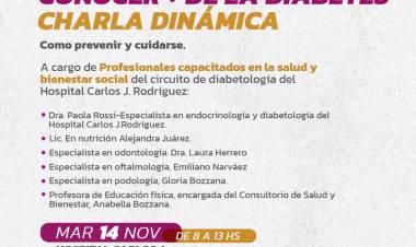 PARTICIPÁ DE LA CHARLA SOBRE DIABETES: «CONOCER LOS RIESGOS ES CONOCER LAS RESPONSABILIDADES”