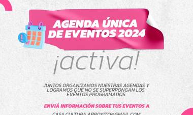 ANÓTATE EN LA AGENDA ÚNICA DE EVENTOS