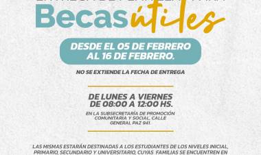 ENTREGA DE PLANILLAS DE «BECAS ÚTILES»