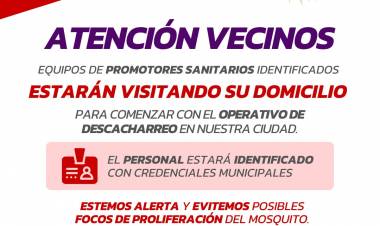 Comienza la visita de los Promotores Sanitarios en el barrio IPV