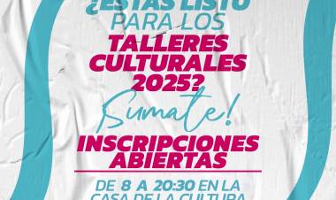 Arroyito abre las inscripciones para la oferta Cultural 2025