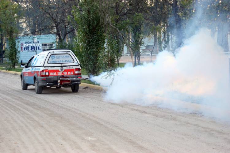 Por tercer año consecutivo comenzó con la fumigación contra mosquitos vector del dengue en toda nuestra ciudad
