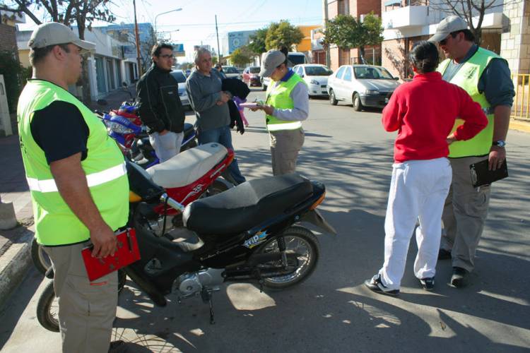Controles de moto vehicular el fin de semana