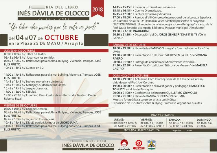 XXII Feria del Libro Inés Dávila de Olocco
