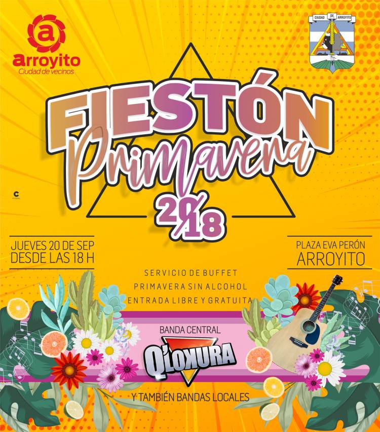 Fiestón Primavera 2018 en Arroyito