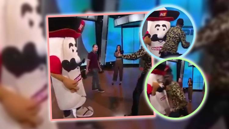 Un boxeador le fracturó la mandíbula a una "mascota" de TV