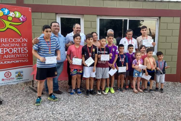 Cierre de actividades de la escuelita de Fútbol en el Paraje la Curva