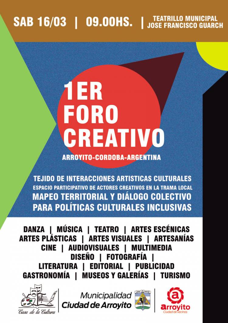 Primer Foro Creativo en Arroyito