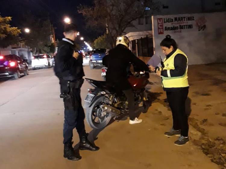 Controles de motos durante el fin de semana