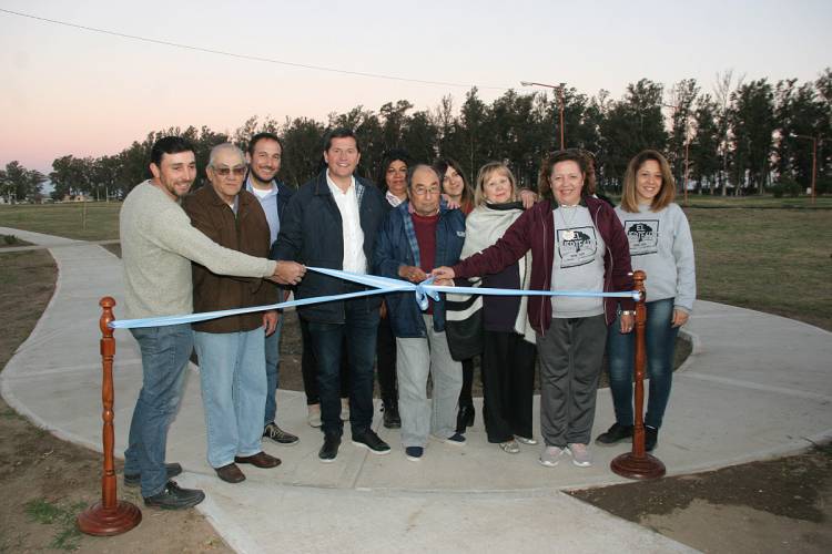 Se inauguró el Paseo del Caminante en el Paraje el Fuertecito