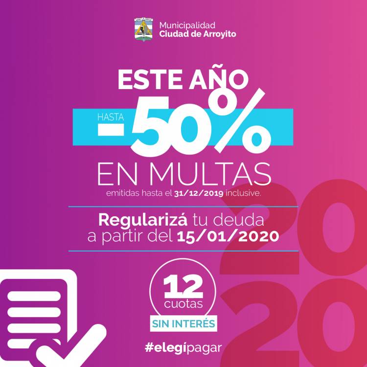 Nuevo Plan para la Regularización de Multas 2020