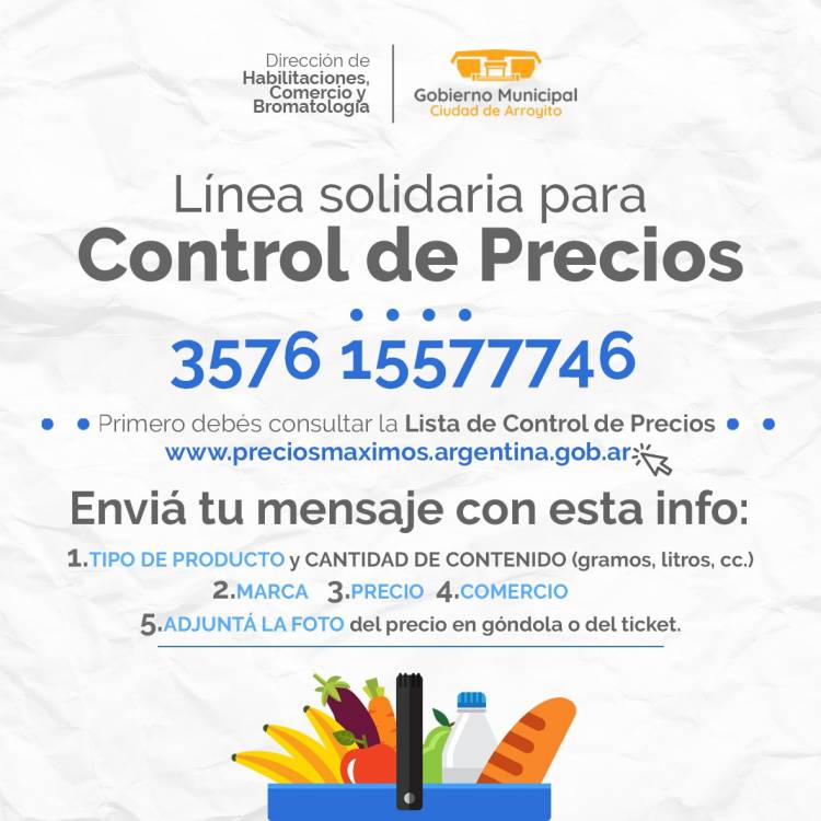 A disposición de la población el Control Solidario de Precios para Vecinos