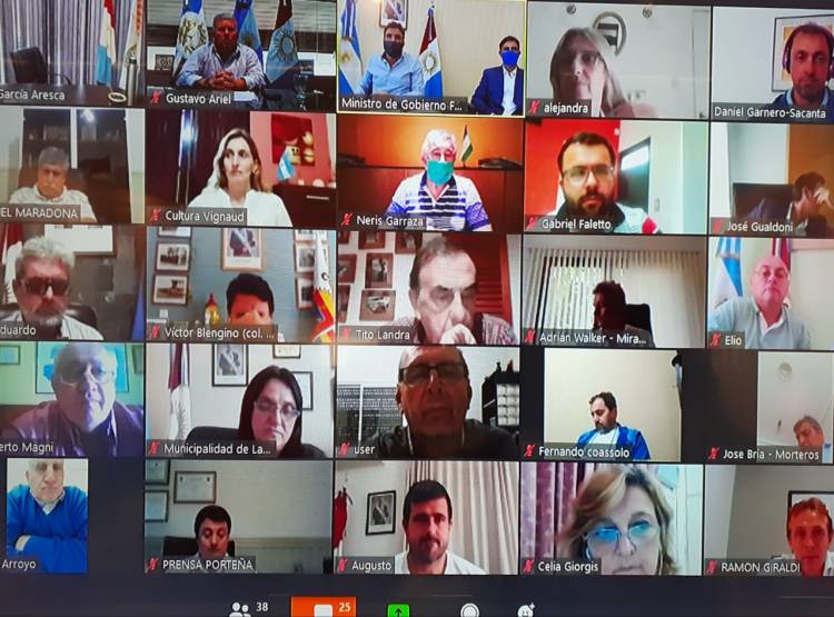 Importante reunión online con el Ministro de Gobierno de la Provincia