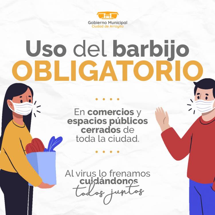 USO DE BARBIJO OBLIGATORIO 