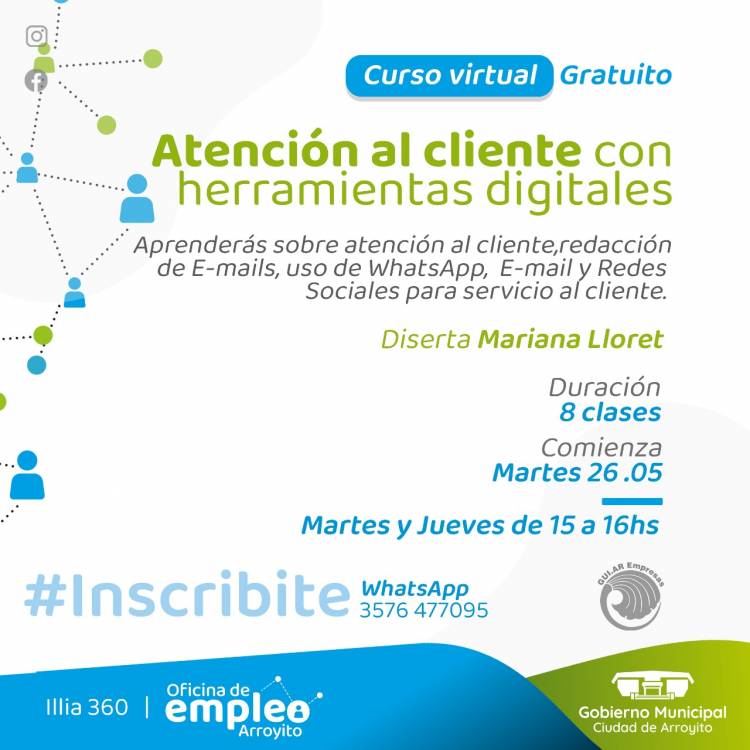 CURSO GRATUITO: ATENCIÓN AL CLIENTE CON HERRAMIENTAS DIGITALES