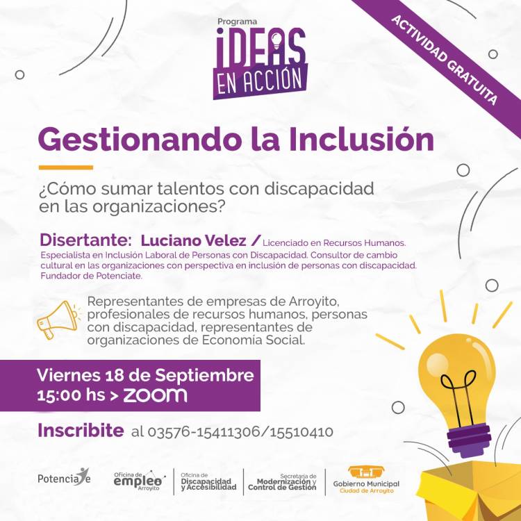 TODOS TRABAJANDO POR LA INCLUSIÓN LABORAL DE PERSONAS CON DISCAPACIDAD