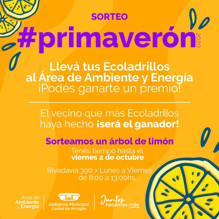 #PRIMAVERÓN: SÚPER SORTEO PARA LOS VECINOS QUÉ MÁS ECOLADRILLOS HAYAN HECHO