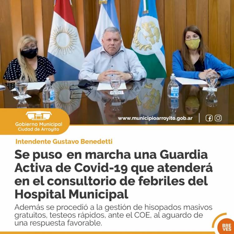 SE PUSO EN MARCHA UNA GUARDIA ACTIVA DE COVID-19 EN EL HOSPITAL MUNICIPAL
