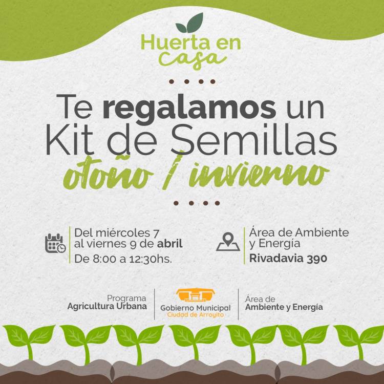 HACÉ UNA HUERTA EN CASA: LLÉVATE GRATIS TU KIT DE SEMILLAS