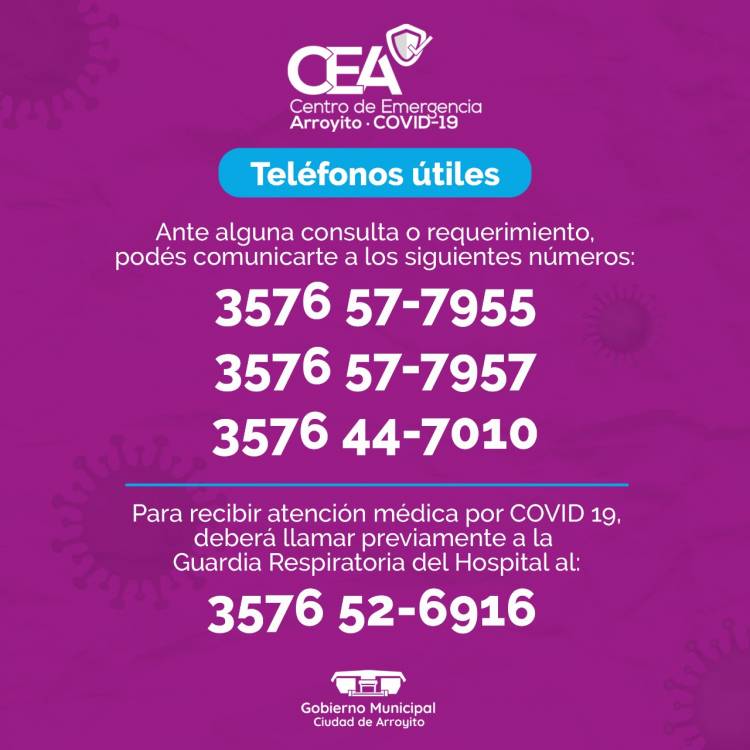 TELÉFONOS ÚTILES DEL CEA