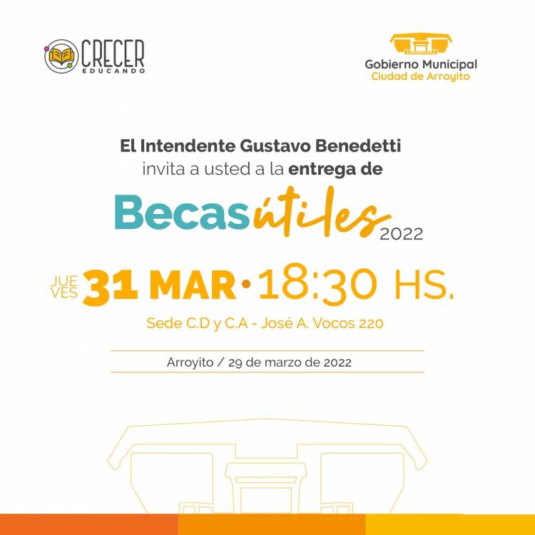 ACTO DE ENTREGA DE BECAS ÚTILES 2022